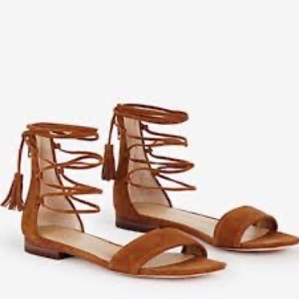 Ann Taylor lace up sandals size 7